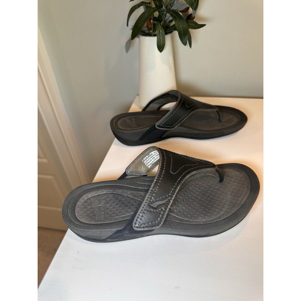 Dansko Black Lightweight Comfort Thong Sandals Size 37 / US 6.5-7 Casual Slip On